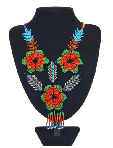 Naszyjnik Etniczny "Coração Vermelho" z Kolumbii (Putumayo)