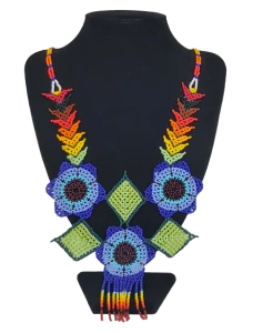 Ethnic necklace "Olhos Da Selva" from Colombia