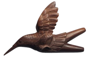 "HUMING BIRD" Kuripe Made of Sono Wood (Dalbergia latifolia) 
