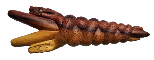 "DOUBLE SNAKE" Kuripe z Drewna Palisandra Indyjskiego (Dalbergia latifolia)