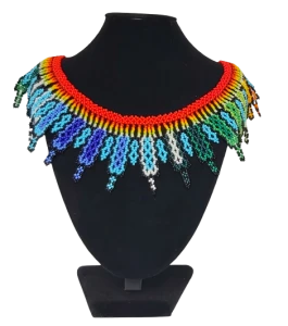 Ethnic Necklace "Profundidad Azul" from Colombia