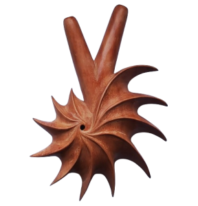 "FIBONACCI" Kuripe aus Sawo-Holz (Manilkara kauki)