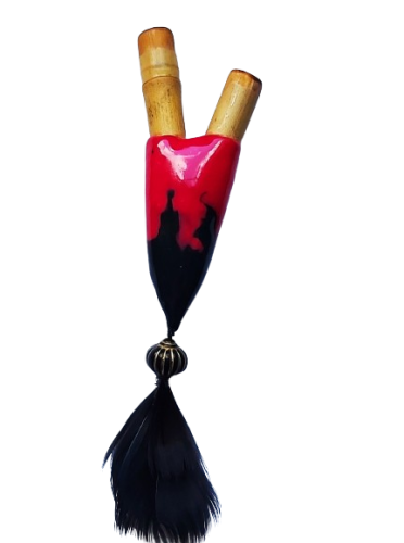 Kuripe bambusowe z piórkiem