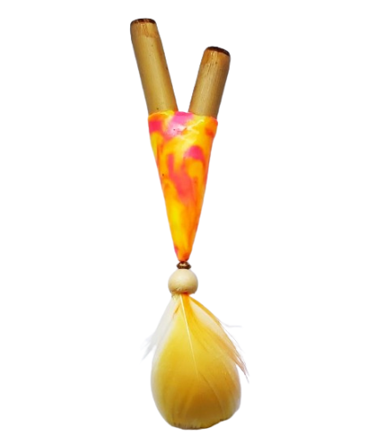 Kuripe bambusowe z piórkiem