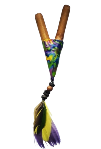 Kuripe bambusowe z piórkiem