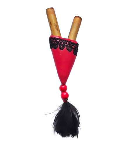 Kuripe bambusowe z piórkiem