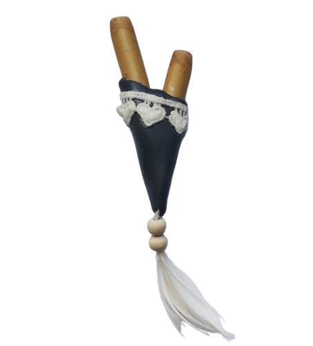 Kuripe bambusowe z piórkiem