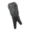 Kuripe made from Dark Waru Wood "Standing Owl"