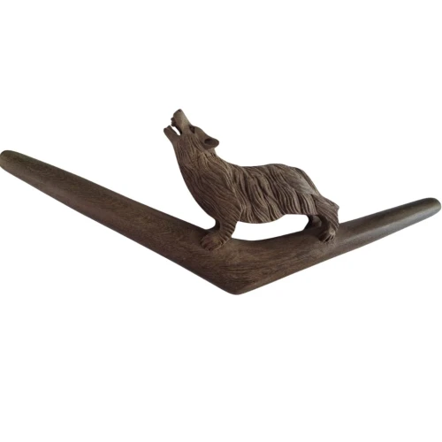 "WOLF" Tepi Made of Dark Waru Wood (Acacia melanoxylon)