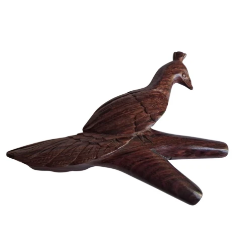 "PEACOCK" Kuripe Made of Tamarind Wood (Tamarindus indica)