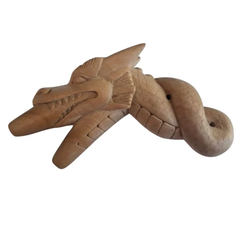 "DRAGON" Kuripe Made of Teak Wood (Tectona grandis)