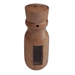 Rapé-Flasche aus Cemara-Holz (Vatica cemara)