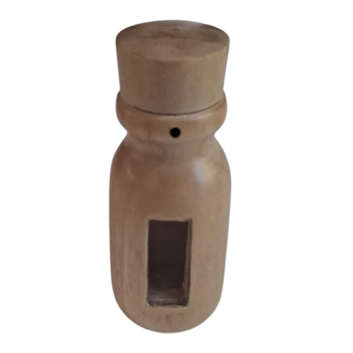 Rapé Bottle Made of Crocodile Wood (Zanthoxylum rhetsa)