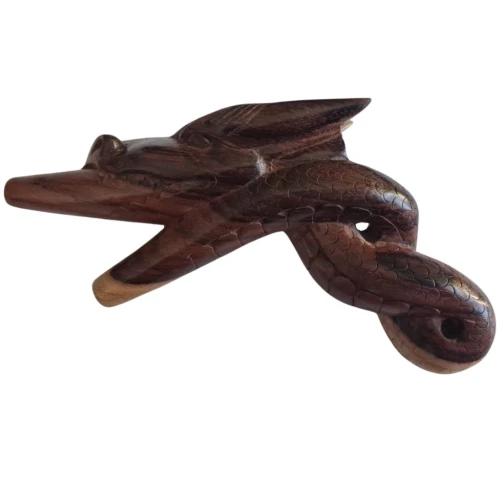 "DRAGON" Kuripe Made of Indian Rosewood (Dalbergia latifolia)
