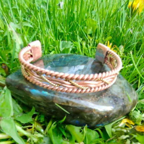 VIKING CUBIT RENSOR - TENSOR BRACELET - 443MHZ COPPER AND BRASS