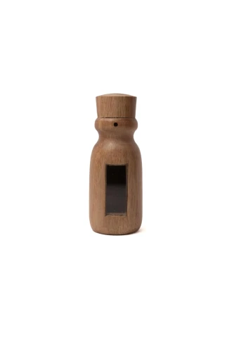 Rapé Bottle Made of Teak Wood (Tectona grandis)