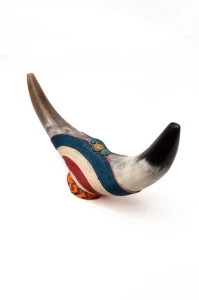 "LIBERTAD" Decorated Tepi from Horn
