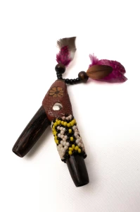 "ESPIRITU" Kuripe from Chonta wood (Astrocaryum chonta)