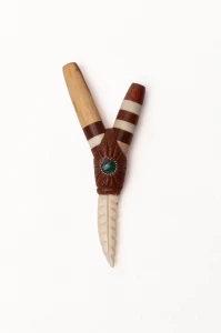 "ALIENTO" Kuripe from Palo Santo and Palo Sangre wood
